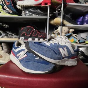 🔥 New Balance 997 H Blue White Red Men's Athletic Shoes Size 10.5